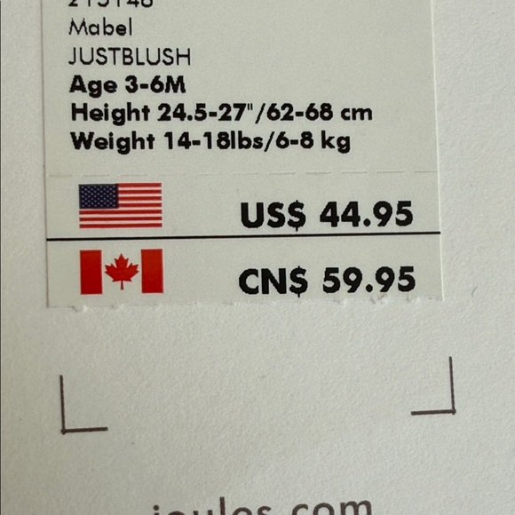 Joules Coral Quilted Kids Puffer Coat 3-6 months baby newborn NWT - Picture 3 of 11